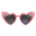 Sunmania Sunmania Světle růžové dámské srdíčkové brýle "Heart" 874467309