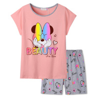 Dívčí letní pyžamo - KUGO WP0900, lososová Barva: Lososová