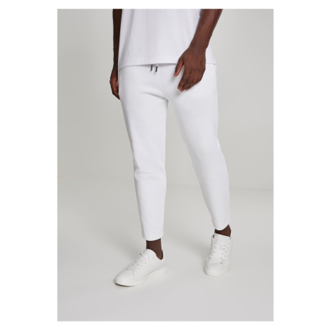 Cropped Heavy Pique Pants bílé