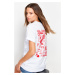 Trendyol White 100% Cotton Front and Back Printed Oversize/Casual Fit Crew Neck Knitted T-Shirt