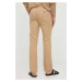 Plátěné kalhoty Polo Ralph Lauren pánské, béžová barva, jednoduché