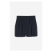 H & M - Saténové natahovací šortky - modrá
