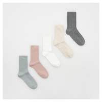 Reserved - Bavlněné ponožky 5 pack - Růžová