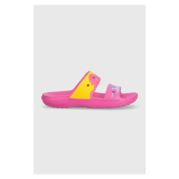 Pantofle Crocs Classic Ombre Sandal dámské, růžová barva, 208282