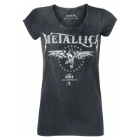 Metallica Biker Dámské tričko cerná/šedá