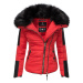 Dámská zimní bunda s kožíškem Yuki 2 Navahoo - RED