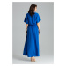 Dlouhé elegantní šaty L055 Sapphire Modrá