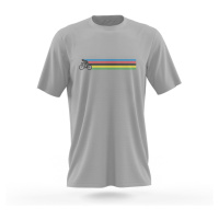 NU. BY HOLOKOLO Cyklistické triko s krátkým rukávem - A GAME - vícebarevná/šedá/bílá