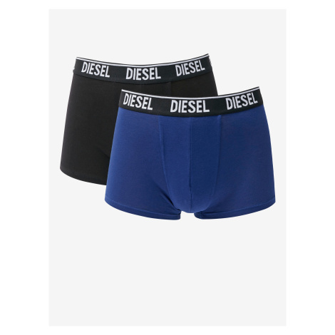 Sada dvou pánských boxerek v tmavě modré a černé barvě Diesel