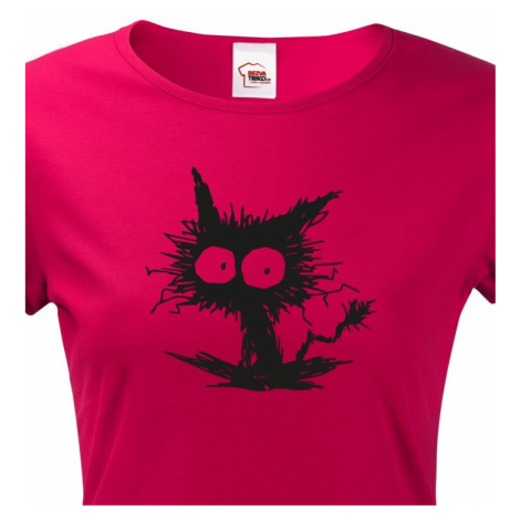 Dámské tričko kočko příšera  - ideální dárek pro milovníky koček BezvaTriko
