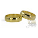 Snubní prsteny zlaté půlkulaté 0091 + DÁREK ZDARMA