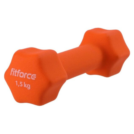 Fitforce FDBN Jednoruční činka, oranžová, velikost