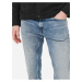 Světle modré slim fit džíny s vyšisovaným efektem ONLY & SONS Loom