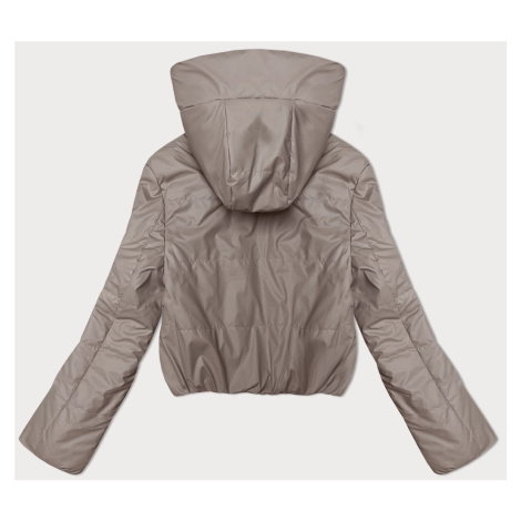 Světle béžová krátká dámská bunda s kapucí S'West (B8246-51)