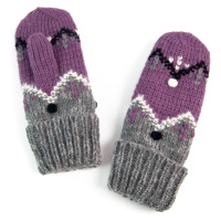 Art Of Polo Woman's Gloves Rkq042-3 Grey/Violet