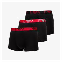 Boxerky EA7 Emporio Armani Men's Knit 3-Pack Tr Nero/ Nero/ Nero