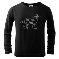 DOBRÝ TRIKO Dětské bavlněné triko s potiskem Kde drbat psa