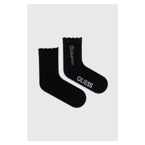 Ponožky Guess VERTICAL dámské, černá barva, O3YY03 KBZU0