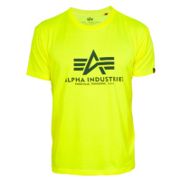 Alpha Industries Tričko Basic T-Shirt neon yellow