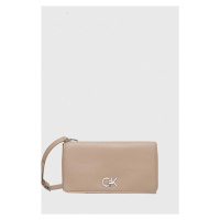 Kabelka Calvin Klein béžová barva, K60K611336