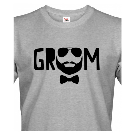 Pánské tričko pro ženicha Groom - ideální tričko na rozlučku BezvaTriko