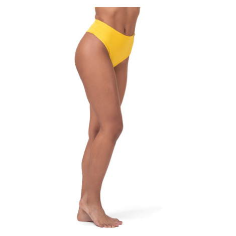 High Waist Retro Bikini spodní díl yellow S - NEBBIA