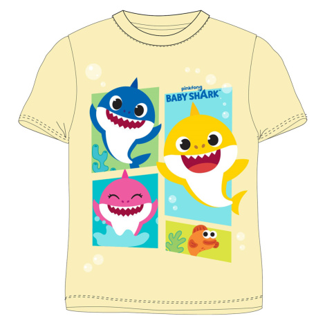Chlapecké tričko Baby Shark 5202022, světle žlutá Barva: Žlutá