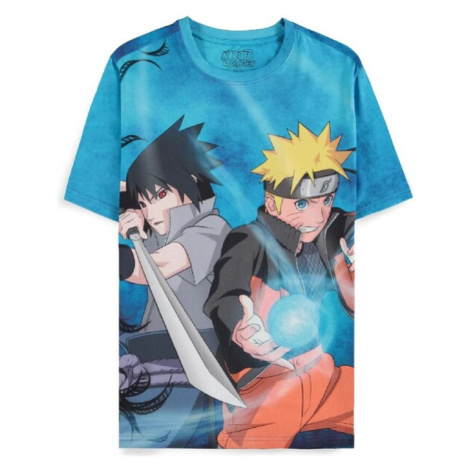 Tričko Naruto Shippuden - Naruto & Sasuke AOP DIFUZED