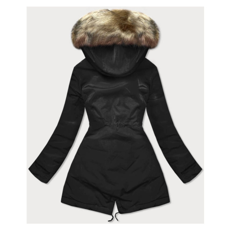 Černo-hnědá oboustranná dámská bunda (w555) MHM