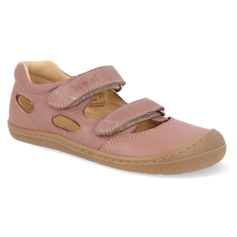 Barefoot dětské sandálky Koel - Dalila Napa Old pink starorůžové Koel4kids