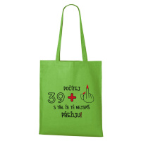 DOBRÝ TRIKO Bavlněná taška s potiskem 39+1 Barva: Apple green