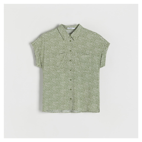 Reserved - Košile z látky EcoVero™ - Zelená