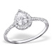 Zásnubní prsten stříbro luxury princes IV