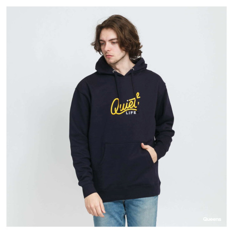 The Quiet Life City Logo Embroidered Hoodie navy