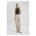 DEFACTO Cool Straight Fit Cargo Gabardine Trousers