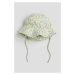 H & M - Floral-patterned sun hat - bílá