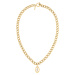 Calvin Klein Slušivý pozlacený náhrdelník Edgy Pearls 35000560