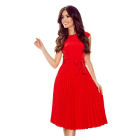 Numoco Dámské mini šaty Lila červená Červená