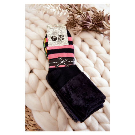 Klasické dámské pruhované ponožky 5-balení vícebarevné Kesi