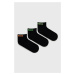Dětské ponožky Skechers (3-pack) černá barva