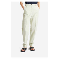 Kalhoty s příměsí lnu Wood Wood Courtney Mini Stripe Trousers 12211600-5291 PASTEL GREEN zelená 