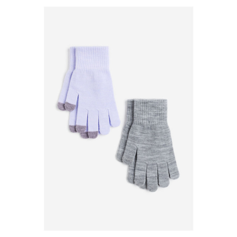 H & M - Dotykové rukavice 2 páry - fialová H&M