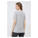 Bavlněné tričko Tommy Hilfiger šedá barva