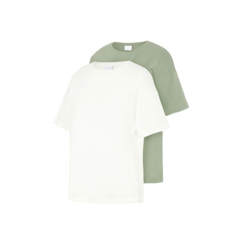 mamalicious Těhotenská košile MLMARY 2-Pack Hedge Green /Snow White Mama Licious