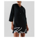 Plážové oblečení karl lagerfeld karl dna signature beach dress black