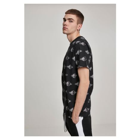 Černé tričko NASA Planet Mister Tee