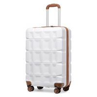 KONO kabinové zavazadlo s TSA zámkem - bílá - 39L