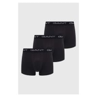 Boxerky Gant 3-pack pánské, černá barva, 900013003