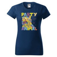 DOBRÝ TRIKO Dámské tričko s potiskem Party animal Barva: Půlnoční modrá