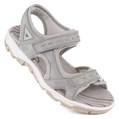 Pohodlné sandály Rieker W RKR674 grey